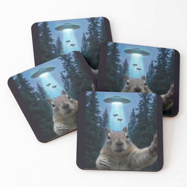 Item preview, A Squirrel selfie catches UFO abducting lactose providers designed and sold by AHoneyBadger.