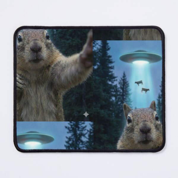 Item preview, A Squirrel selfie catches UFO abducting lactose providers designed and sold by AHoneyBadger.