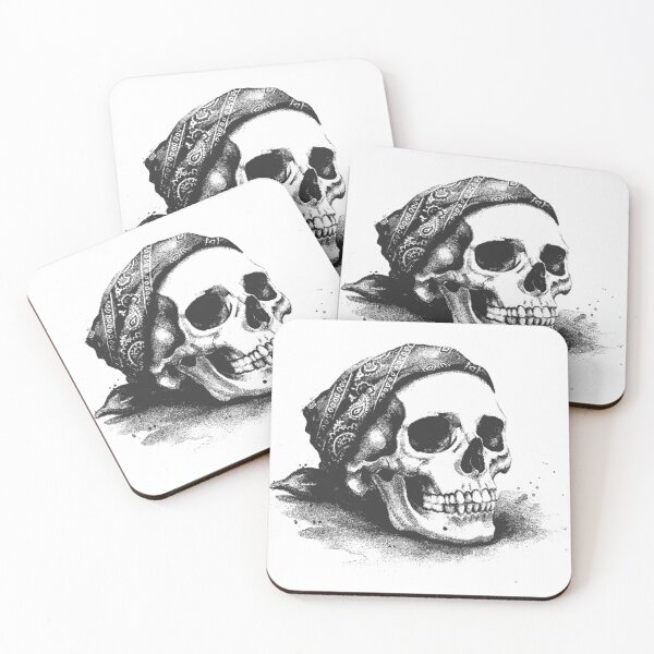 Item preview, Illustration - skull with bandana designed and sold by Ignorante.
