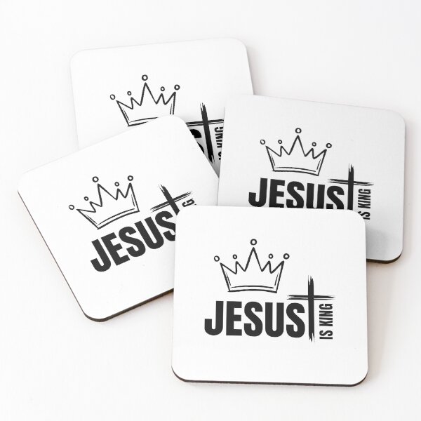 Item preview, Jesus is King Minimalist Crown and Cross - Modern Christian Art. designed and sold by GraceGiggles.