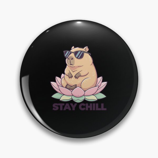 Item preview, Zen Capybara: Stay Chill Lotus Edition designed and sold by Evaevonechi.