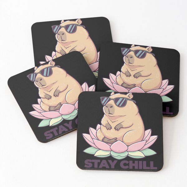 Item preview, Zen Capybara: Stay Chill Lotus Edition designed and sold by Evaevonechi.