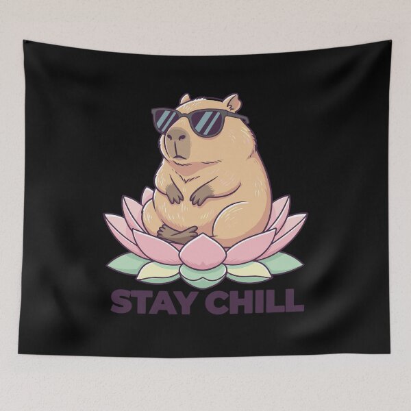 Item preview, Zen Capybara: Stay Chill Lotus Edition designed and sold by Evaevonechi.