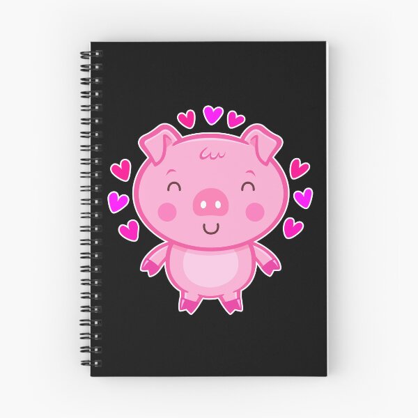 Aperçu de l'œuvre Mignon petit cochon souriant de la Saint-Valentin créée et vendue par RodSavely.