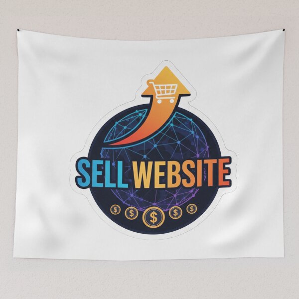 Item preview, Sell Website Online Business Sticker - Digital Entrepreneur Design designed and sold by Fatomfatom.