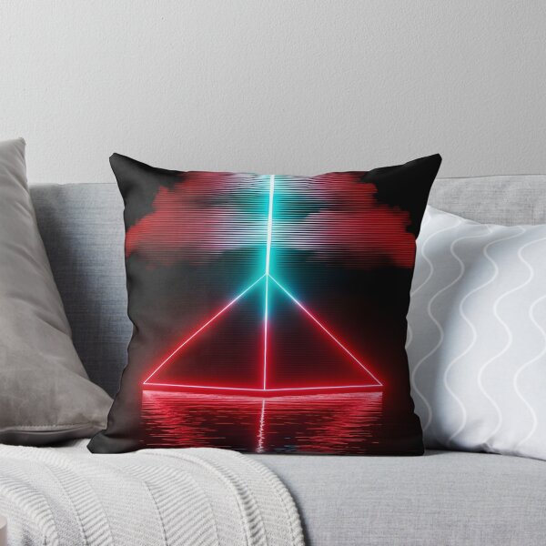 Item preview, Neon Darkwave Pyramid - Abstract Laser Beam Art designed and sold by powersunlight.