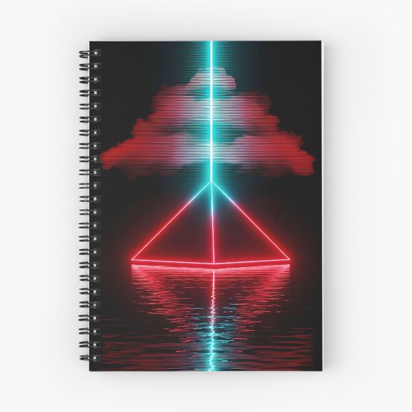 Item preview, Neon Darkwave Pyramid - Abstract Laser Beam Art designed and sold by powersunlight.