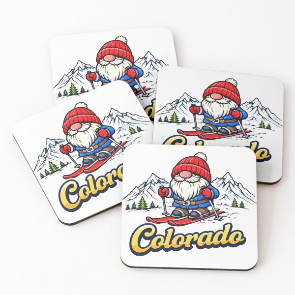 Item preview, Colorado Ski Gnome Illustration designed and sold by Moriarty's Digital Visions.