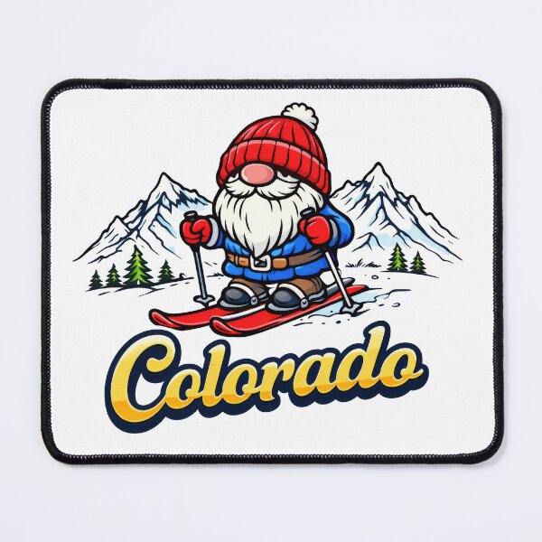 Item preview, Colorado Ski Gnome Illustration designed and sold by Moriarty's Digital Visions.