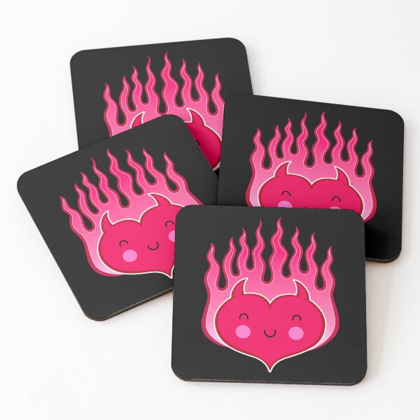 Item preview, Cute Smiling Devilish Heart Icon designed and sold by RodSavely.