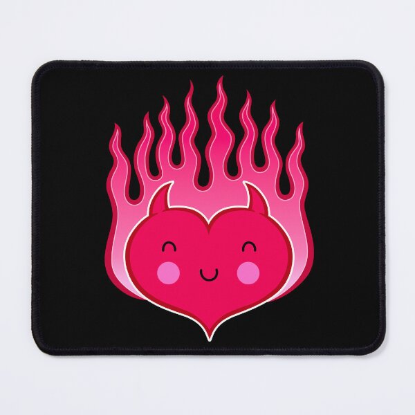Item preview, Cute Smiling Devilish Heart Icon designed and sold by RodSavely.