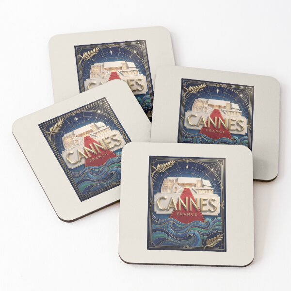 Item preview, Cannes, France — Art Deco Riviera Festival Poster designed and sold by FrancophileFun.