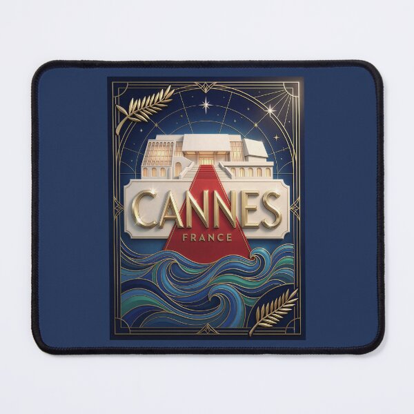 Item preview, Cannes, France — Art Deco Riviera Festival Poster designed and sold by FrancophileFun.