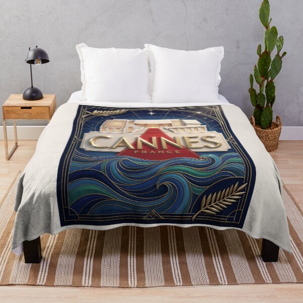 Item preview, Cannes, France — Art Deco Riviera Festival Poster designed and sold by FrancophileFun.