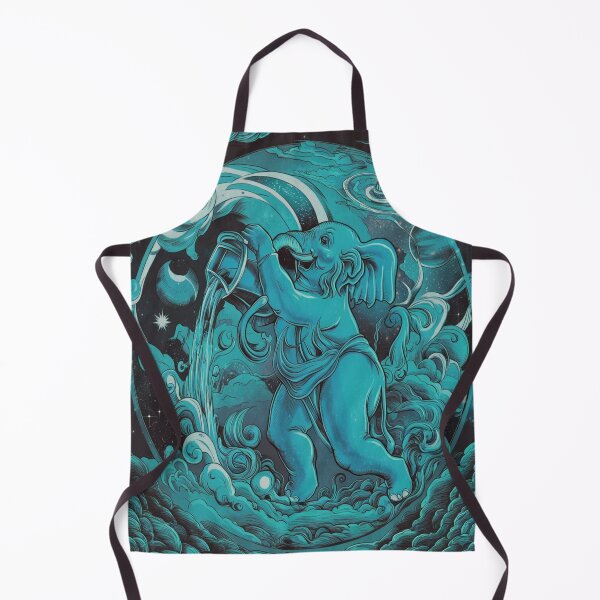 Item preview, Cosmic Elephant Aquarius | Whimsical Zodiac Water Bearer designed and sold by Midnight Veil Designs.