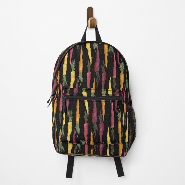 Item preview, Carrot Garden Scandinavian Kids Pattern – Rainbow Vegetables on Black designed and sold by NoemiMarozsan.