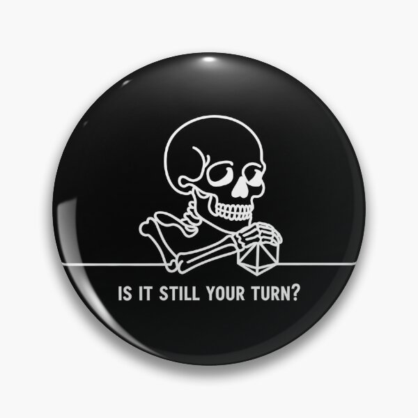 Item preview, Is It Still Your Turn Minimalist Skeleton Art designed and sold by Vintage Shapes.