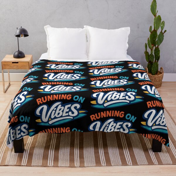 Item preview, Running on Vibes Motivational Positivity Design designed and sold by TeeTimeTreasure.