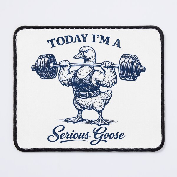 Item preview, Serious Goose Gym Lifter designed and sold by Clauxel.