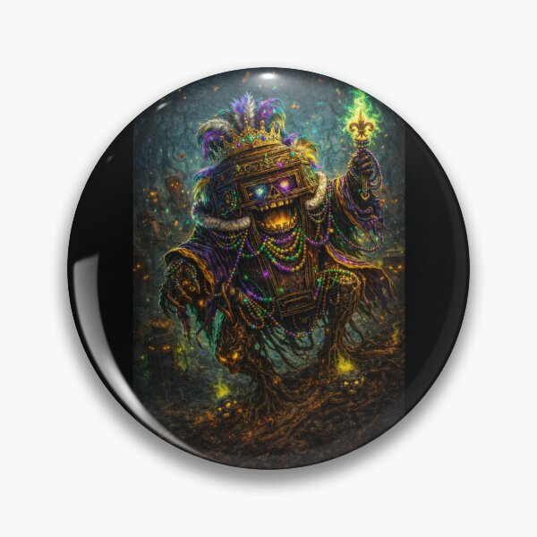 Artikelvorschau, King Casket – Mardi Gras Sumpfmonster entworfen und verkauft von MACodDesigns.