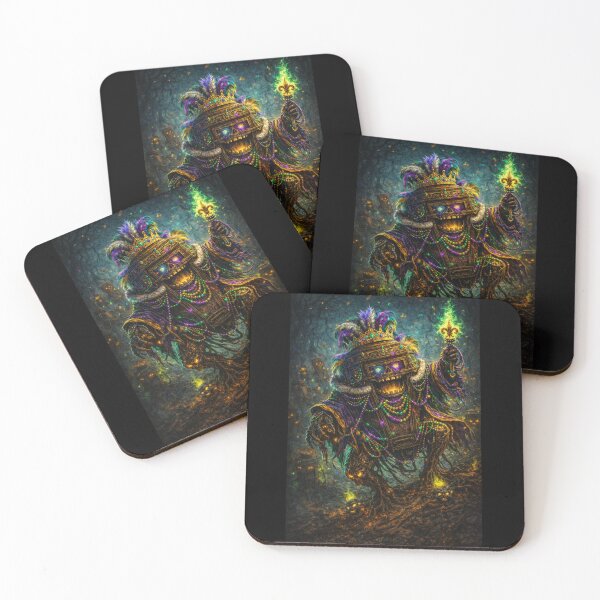 Item preview, King Casket – Mardi Gras Swamp Monster designed and sold by MACodDesigns.