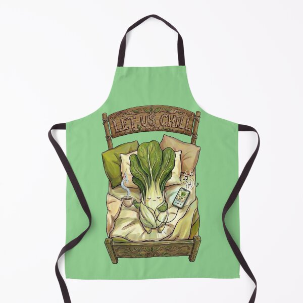 Item preview, Let Us Chill | Cute Lettuce Pun & Cozy Bed Rotting Art designed and sold by TeemadsOfficial.