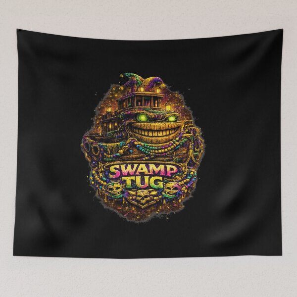 Item preview, Swamp Tug – Mardi Gras Bayou Beast designed and sold by MACodDesigns.