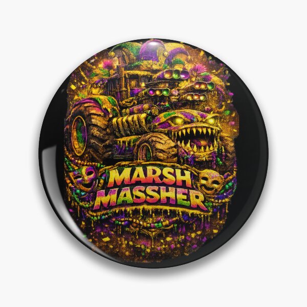 Item preview, Marsh Masher – Mardi Gras Monster Truck designed and sold by MACodDesigns.
