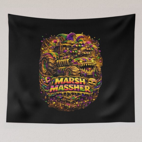 Item preview, Marsh Masher – Mardi Gras Monster Truck designed and sold by MACodDesigns.