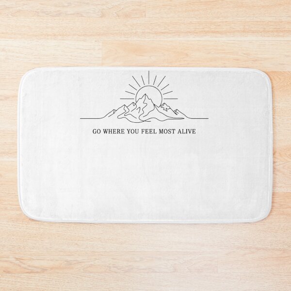 Item preview, Feel Most Alive: Minimalist Mountain Sunrise designed and sold by Evaevonechi.