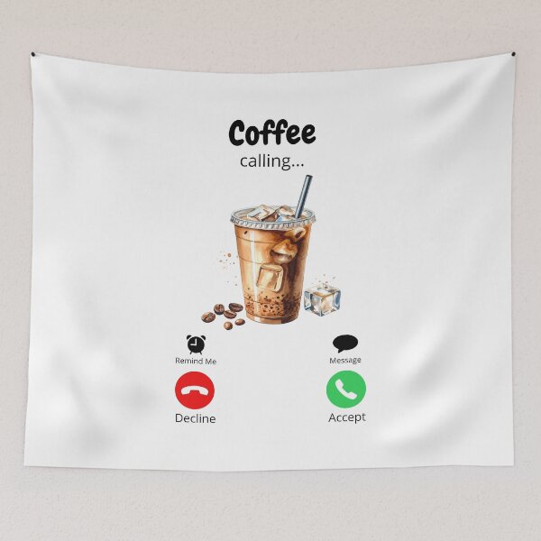 Item preview, Coffee calling, Coffee calling Meme, Meme Graphic, Retro Humor, Gifted for coffee lover, Coffee, funny memes designed and sold by FlexiPrints.