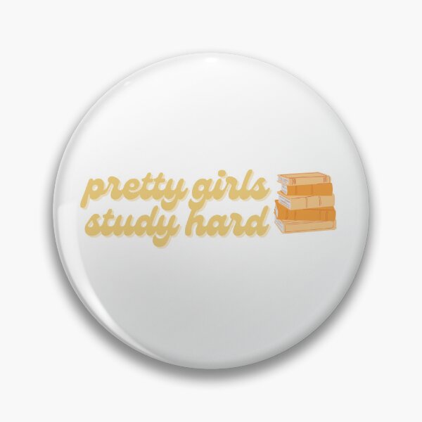 Item preview, pretty girls study hard sticker bookstack designed and sold by maddsmiles31.