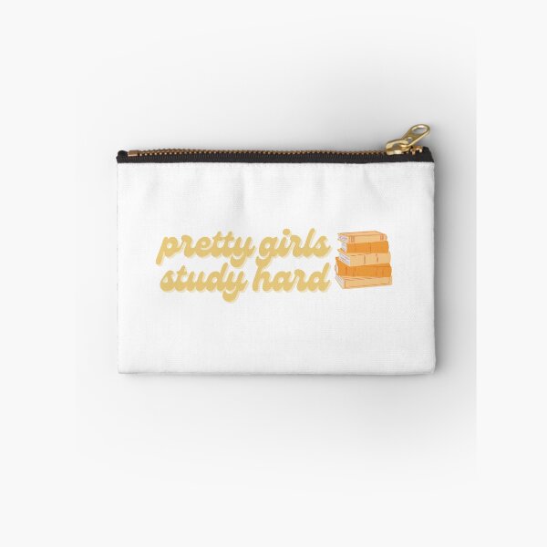 Item preview, pretty girls study hard sticker bookstack designed and sold by maddsmiles31.