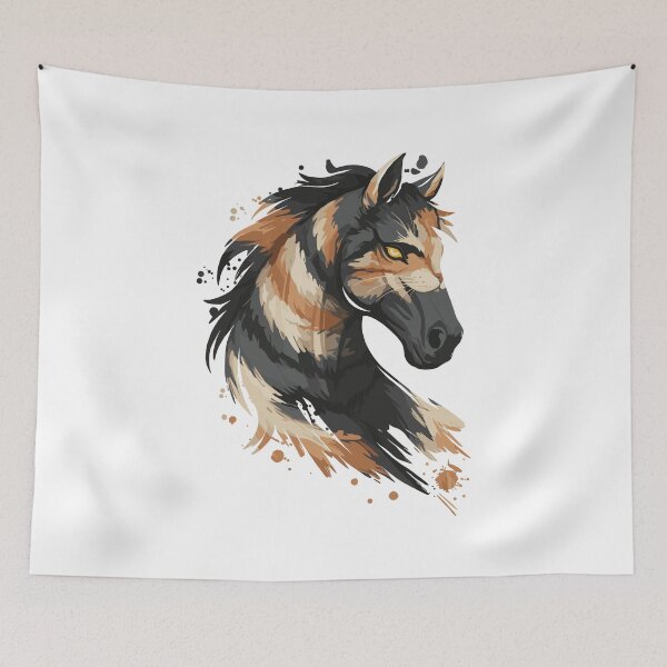 Item preview, Ferocious Spirit: Modern Horse Illustration designed and sold by Evaevonechi.