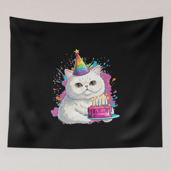 Item preview, Cat Birthday Party Celebration Feline Lover designed and sold by salmzouriart.