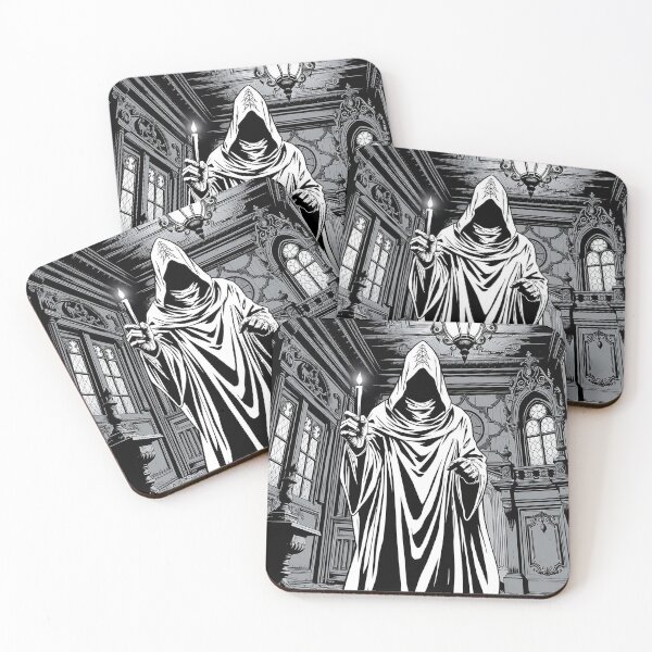 Item preview, Hooded Figure with Candle – Gothic Ritual Darkness designed and sold by Paranormal Peaks.