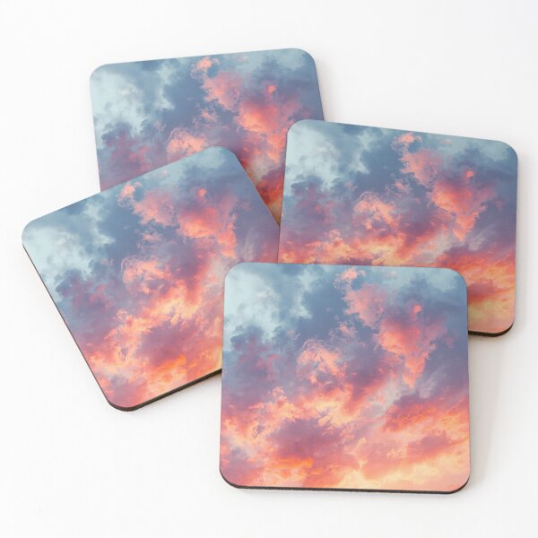 Item preview, Sunset Clouds Watercolor Sky designed and sold by Harmonic_Layers.