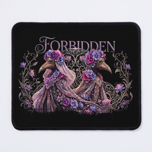 Item preview, Forbidden | Gothic Floral Plague Doctors Art designed and sold by TeemadsOfficial.