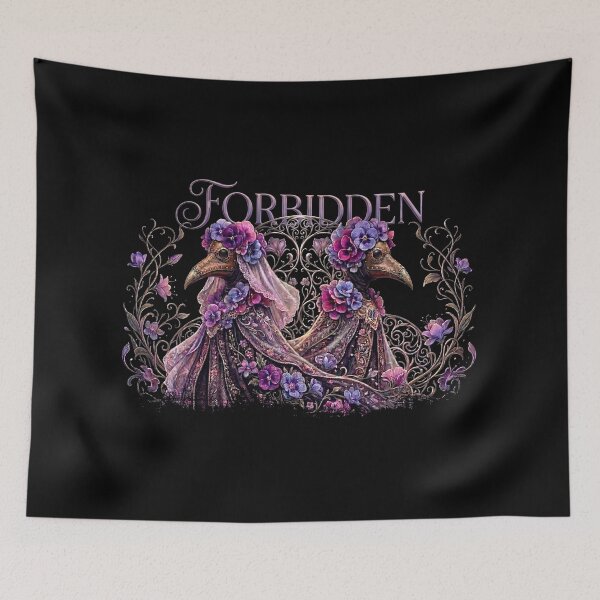 Item preview, Forbidden | Gothic Floral Plague Doctors Art designed and sold by TeemadsOfficial.