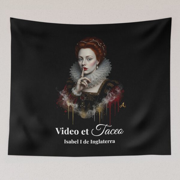Item preview, Elizabeth I / Elizabeth I: "Video et Taceo" - Dark | Dark Academia Queen Art designed and sold by imprAsiones.