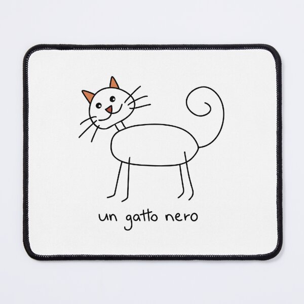 Item preview, Un gatto - a cat designed and sold by FrancesPoff.