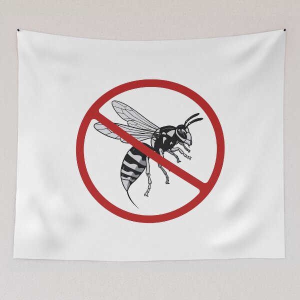 Item preview, Prohibited Sign, Wasp, Pest Control, Wasp Nest  designed and sold by AASparksDesigns.