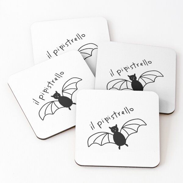 Item preview, Black and white Halloween bat pipistrello designed and sold by FrancesPoff.