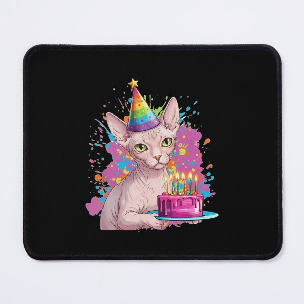 Item preview, Sphynx Cat Birthday Party Cat Owner Gift designed and sold by salmzouriart.