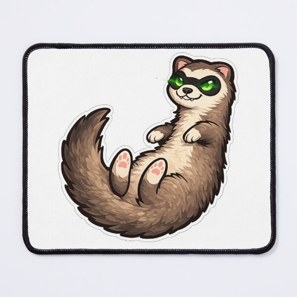 Item preview, Funny Ninja Ferret Masked Bandit designed and sold by HarlemDigitals.