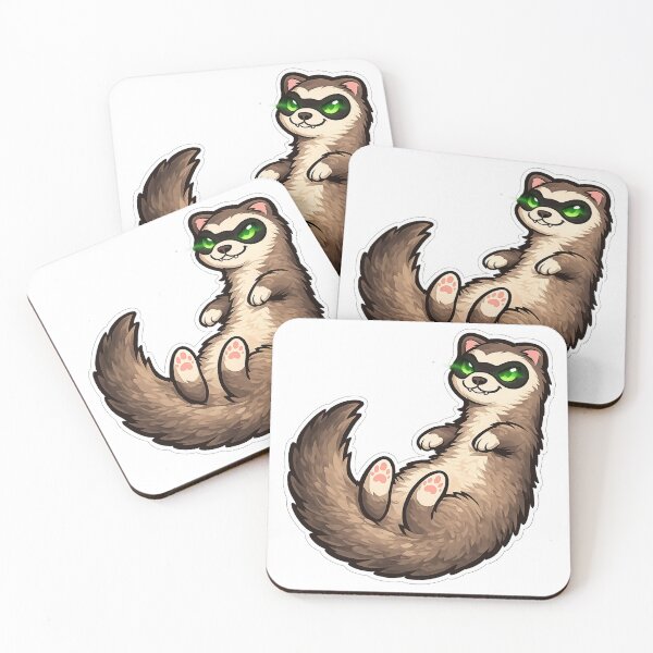 Item preview, Funny Ninja Ferret Masked Bandit designed and sold by HarlemDigitals.