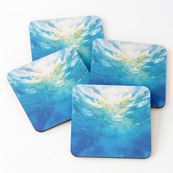 Item preview, Sunlit Ocean Depths designed and sold by Harmonic_Layers.