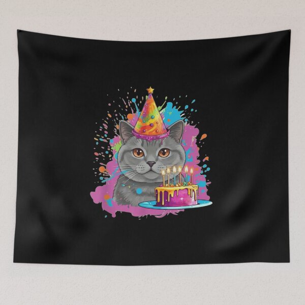 Item preview, Cat Birthday Celebration Feline Pet Lover designed and sold by salmzouriart.