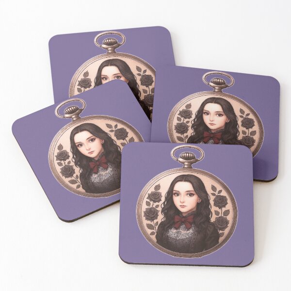 Item preview, Gothic Rose Victorian Anime Girl Cameo designed and sold by My Sibyls.