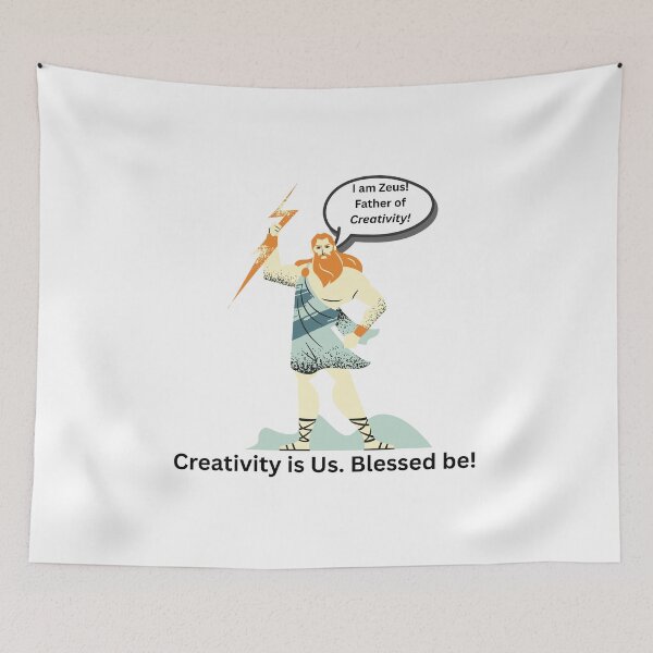 Item preview, I am Zeus! Father of Creativity! designed and sold by Creative Cardinal Studios.